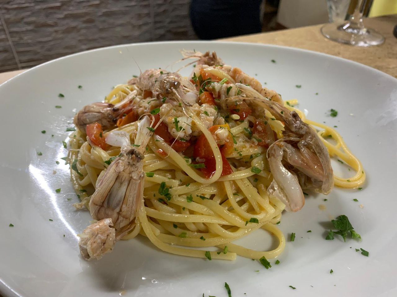 Linguine con Cicale di mare